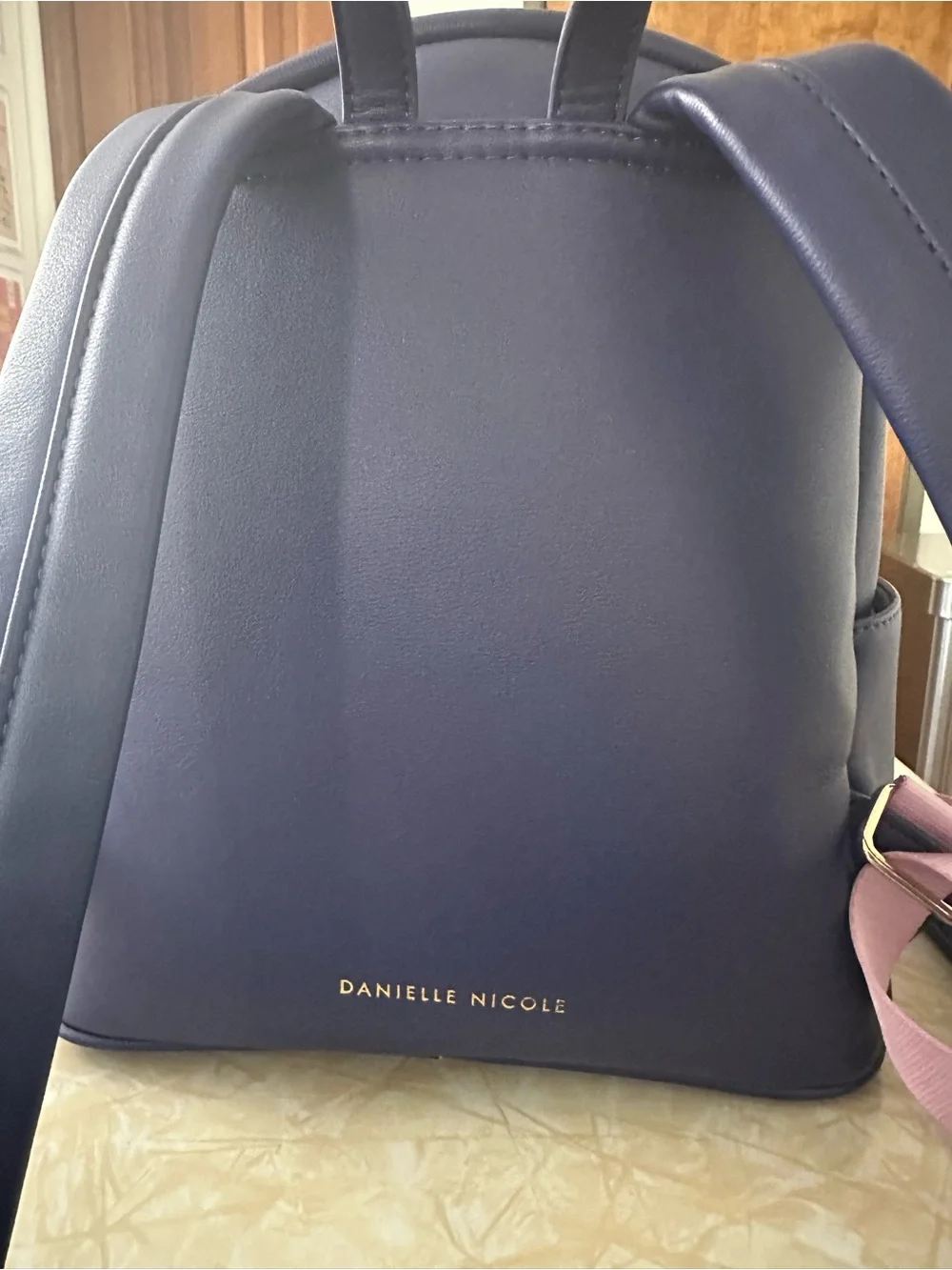 Box lunch Purple Hogwarts Snowglobe Mini Backpack with Gold Accents. NWOT